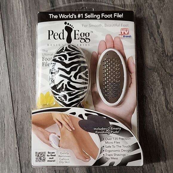 PedEgg Original Ergonomic Foot File and Callus Remover by TeleBrand - Picture 1 of 2